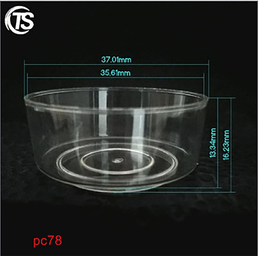 PC78圆形有底沿蜡烛壳尺寸图