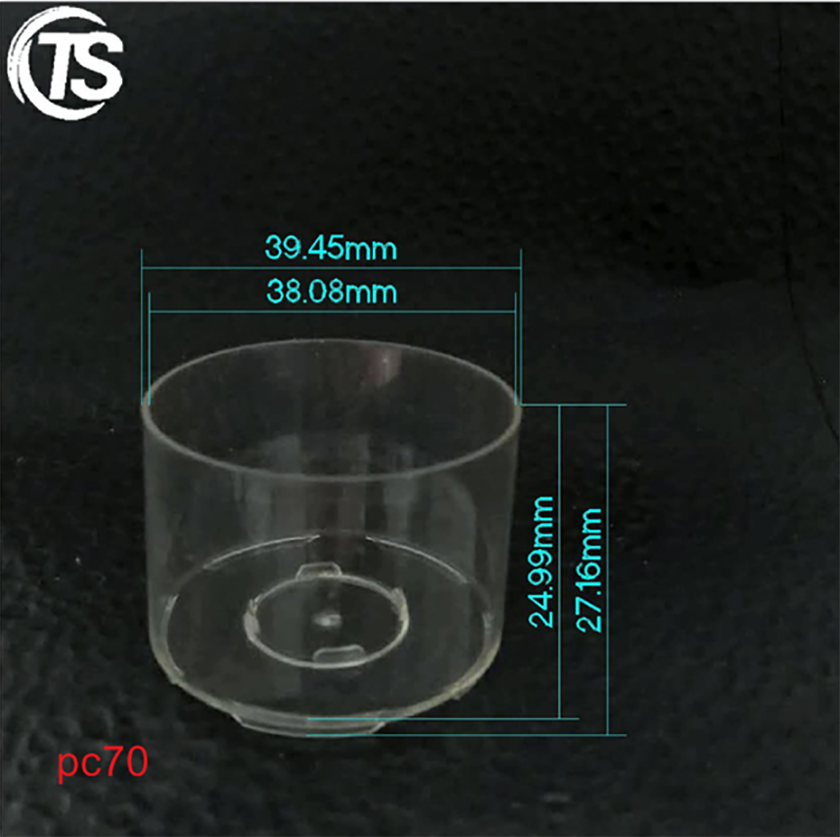 PC70批发塑料蜡烛壳尺寸图