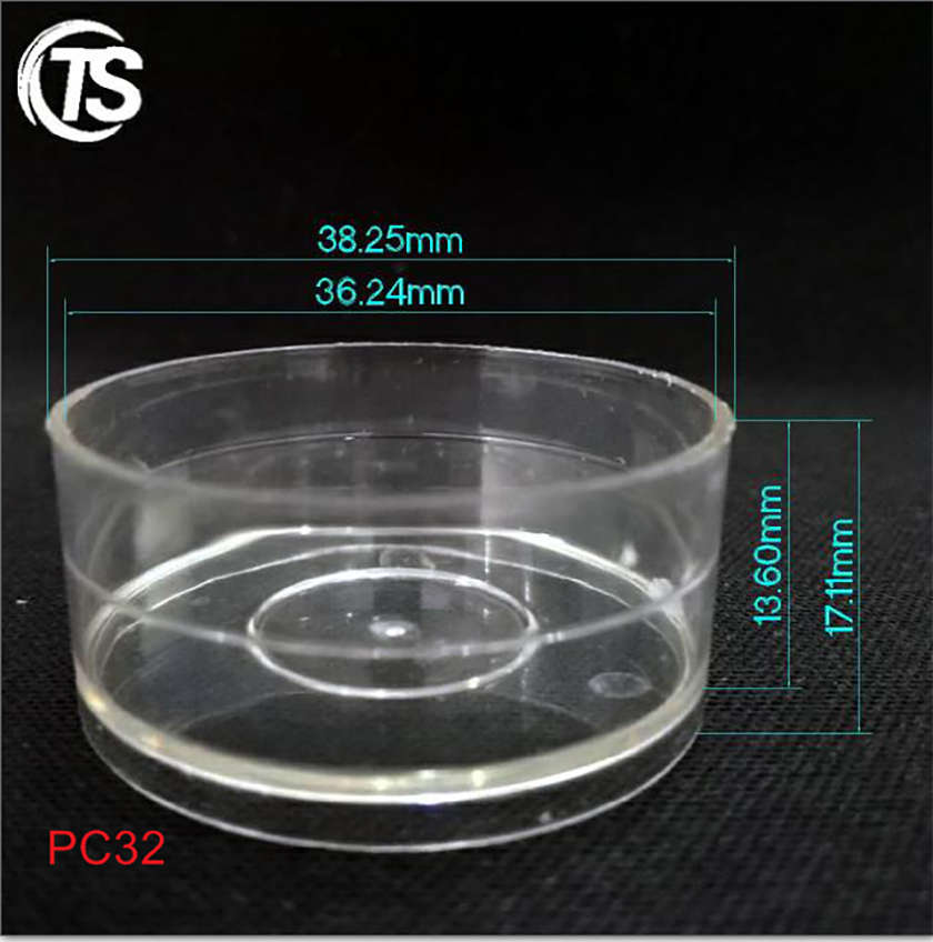 PC32有底沿塑料蜡烛壳尺寸图