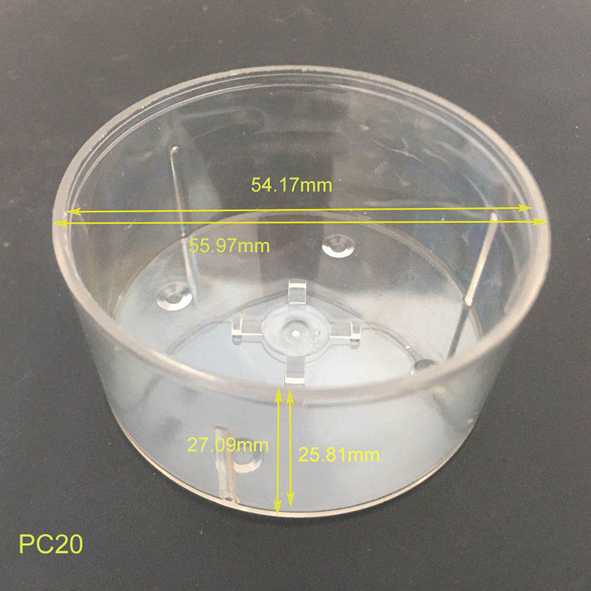 PC20圆形蜡烛壳尺寸图