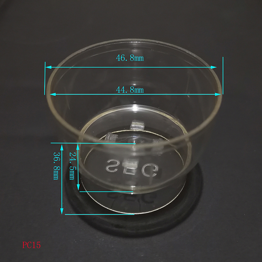 PC15塑料高脚杯茶蜡壳尺寸图