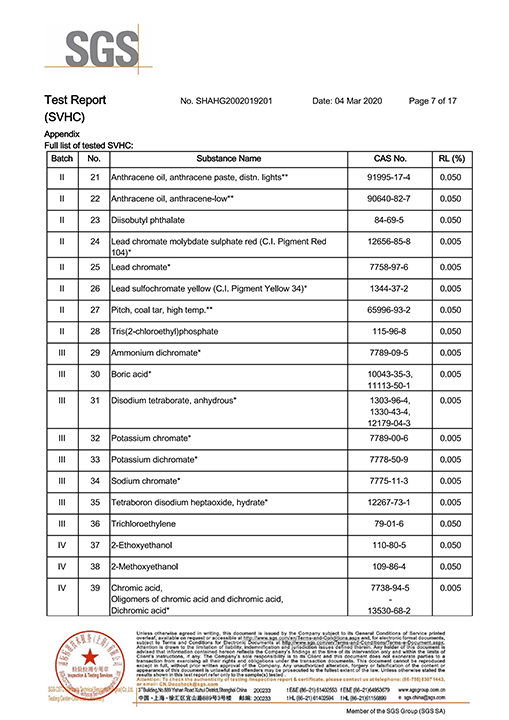 PC40 REACH国际环境认证7