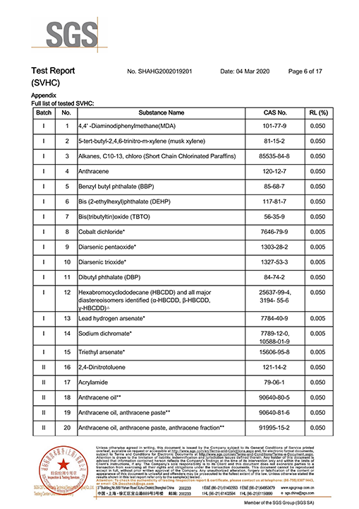 PC40 REACH国际环境认证6